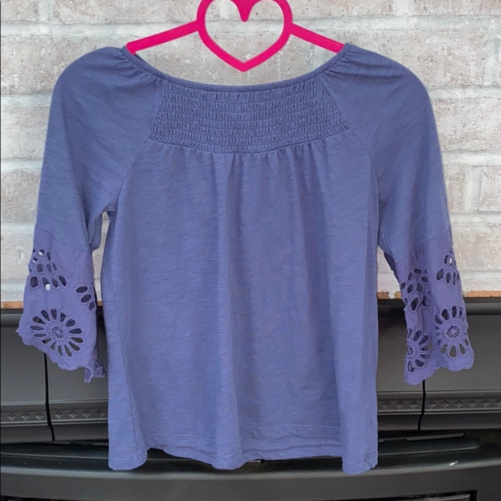 Arizona Cotton Blue Cotton Tee - Girls 14